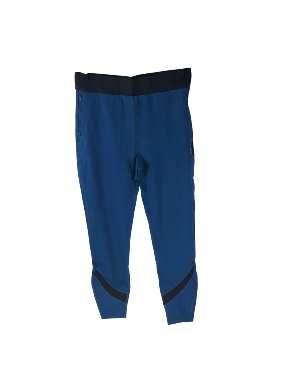 Betabrand Vitalize Leggings Blue Black Colorblock Athletic Pants Size S